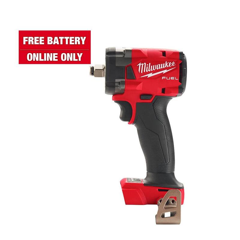 Milwaukee M18 FUEL GEN-3 18V Llave de Impacto Compacta Inalámbrica sin Escobillas de Litio-Ion de 1/2 pulg. con Anillo de Fricción (Herramienta Únicamente) - 2855-20