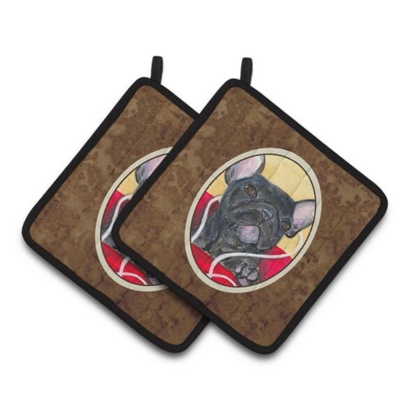 Carolines Treasures French Bulldog Pair of Pot Holders, 7.5 x 3 x 7.5 in. - SS8899PTHD