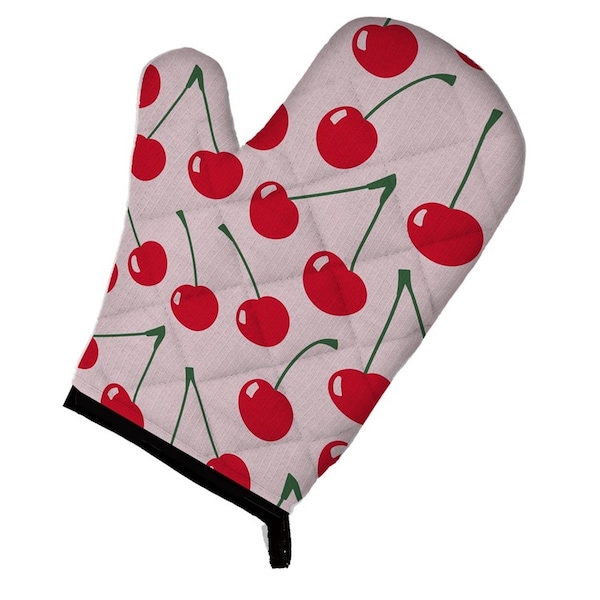 Carolines Treasures Cherries on Pink Oven Mitt - BB5139OVMT