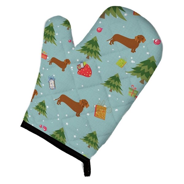 Carolines Treasures Christmas Red Dachshund Oven Mitt - BB4942OVMT
