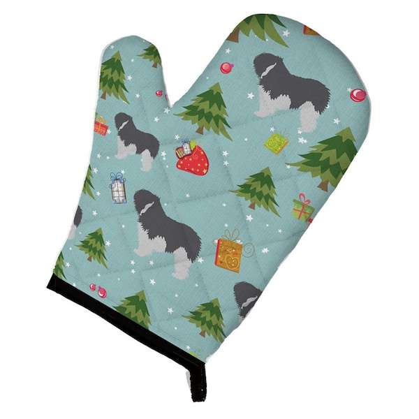 Carolines Treasures Christmas Polish Lowland Sheepdog Dog Oven Mitt - BB4856OVMT
