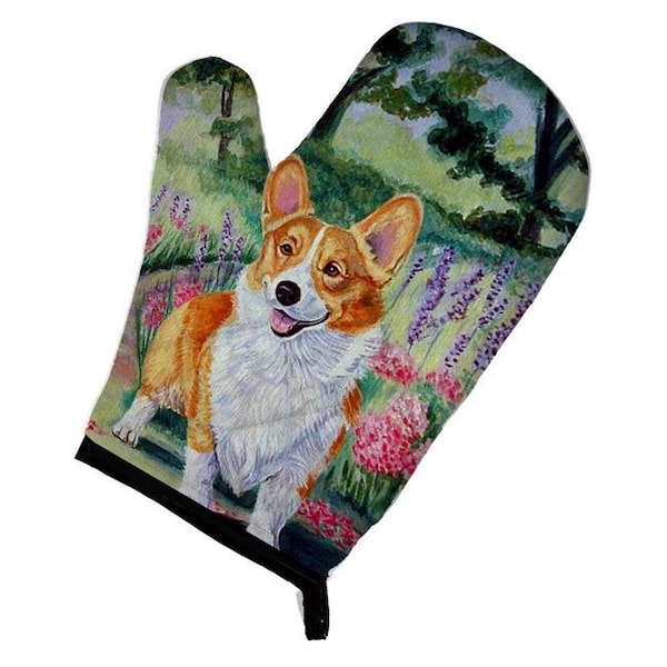 Carolines Treasures Carolines Treasures 7077OVMT Pembroke Corgi Springtime Oven Mitt - 7077OVMT