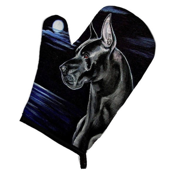 Carolines Treasures Black Great Dane in the Moonlight Oven Mitt - 7060OVMT