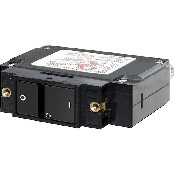 Blue Sea Systems Circuit Breaker, C Series, 5A, 1 Pole, 240V AC, 5kA at 32V DC - 7540