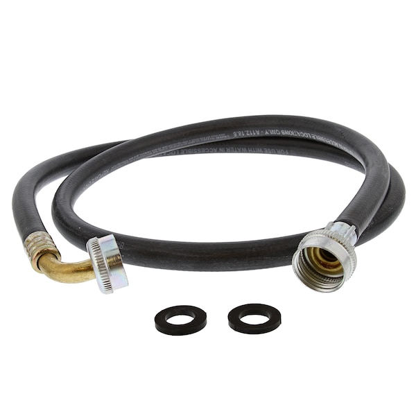 Jones Stephens 4ft Washing Machine Hose with 90Deg. Elbow - J04104
