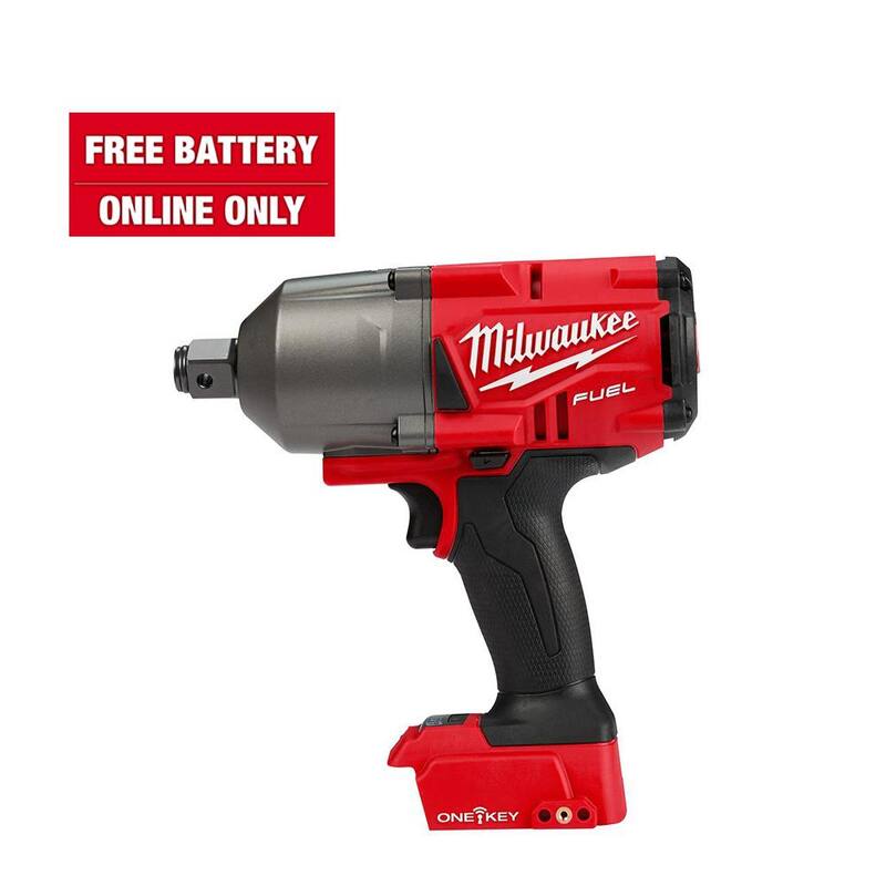 Llave de impacto inalámbrica sin escobillas con anillo de fricción Milwaukee M18 FUEL ONE-KEY de 18V de 3/4 de pulgada de iones de litio (solo herramienta) - 2864-20.