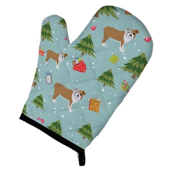 Carolines Treasures Christmas English Bulldog Oven Mitt - BB4917OVMT