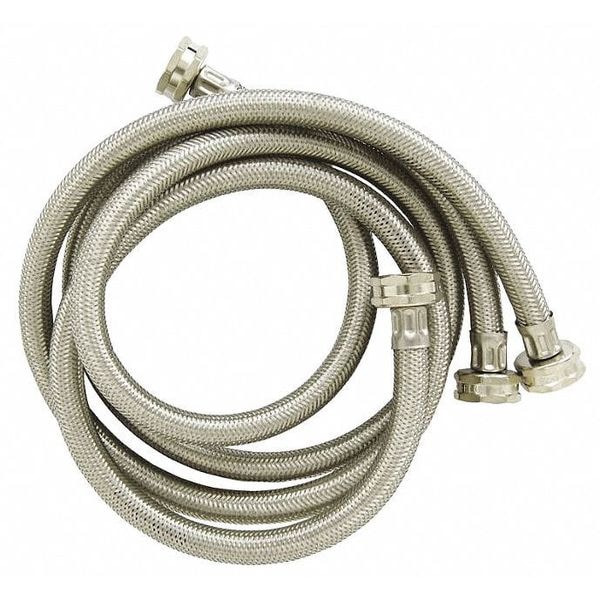Ez-Flo Eastman Hose, 4 ft., Stainless Steel, PK2 - 48370