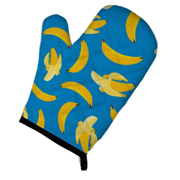 Carolines Treasures Carolines Treasures BB5149OVMT Bananas on Blue Oven Mitt - BB5149OVMT