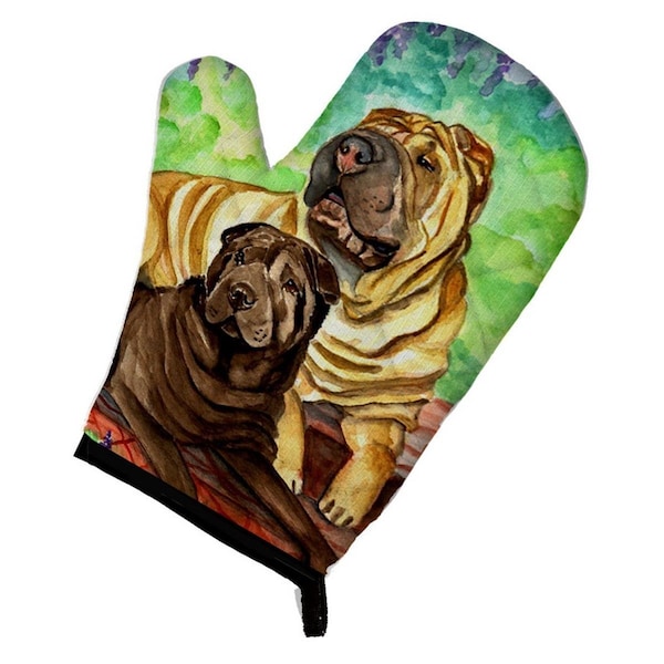 Carolines Treasures Shar Pei Fawn and Chocolate Oven Mitt - 7070OVMT