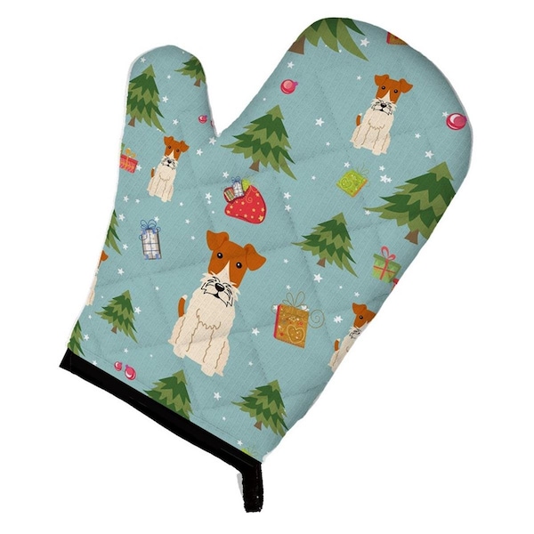Carolines Treasures Christmas Wire Fox Terrier Oven Mitt - BB4761OVMT
