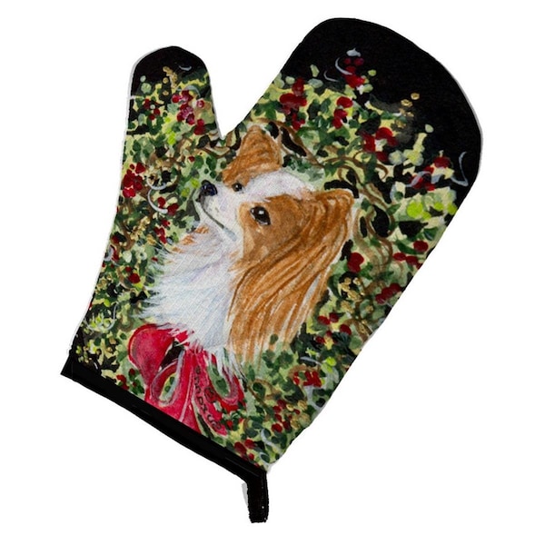 Carolines Treasures Christmas Wreath Papillon Oven Mitt - SS8953OVMT