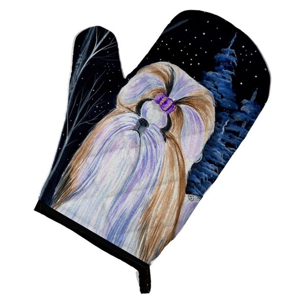 Carolines Treasures Starry Night Shih Tzu Oven Mitt - SS8381OVMT