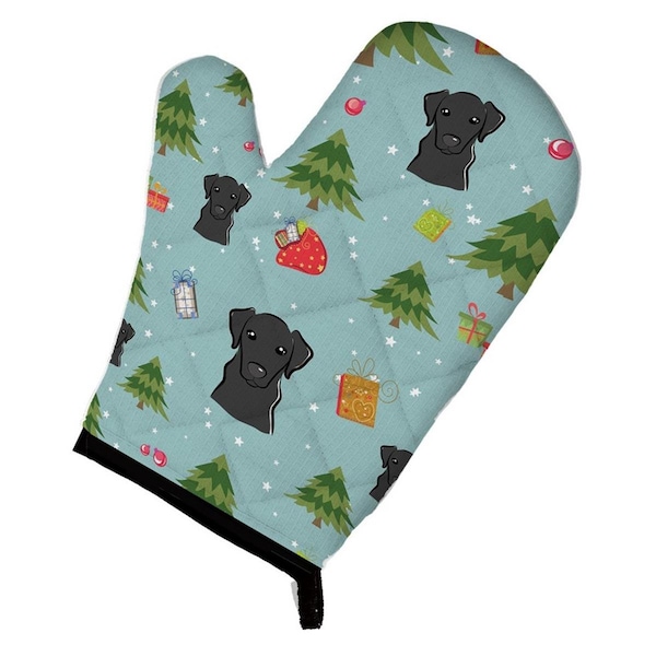 Carolines Treasures Christmas Black Labrador Oven Mitt - BB5024OVMT
