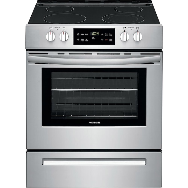 Almo 30-in. Electric Front Control Smooth Top Freestanding Range with Quick Boil Element - FFEH3051VS