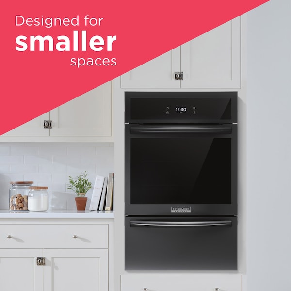 Almo Frigidaire Gallery 24-in. Single Gas Wall Oven with Air Fry and True Convection - Black - GCWG2438AB