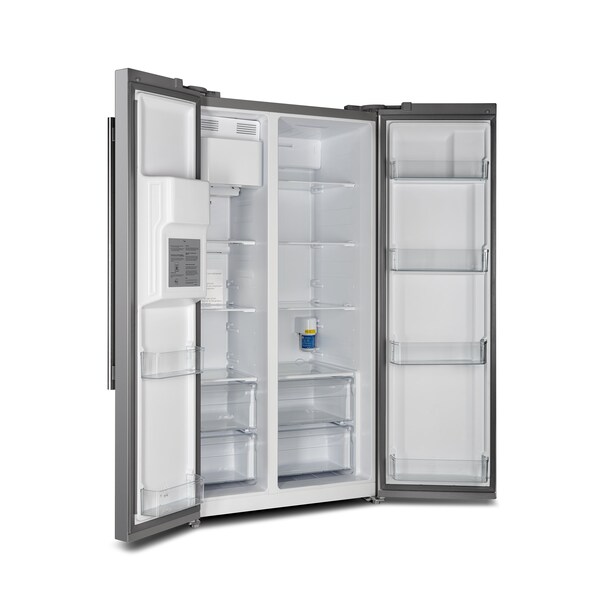 Forno Salerno 36In. Side-by-Side Stainless Steel Refrigerator Ice Maker - FFRBI1844-36SB