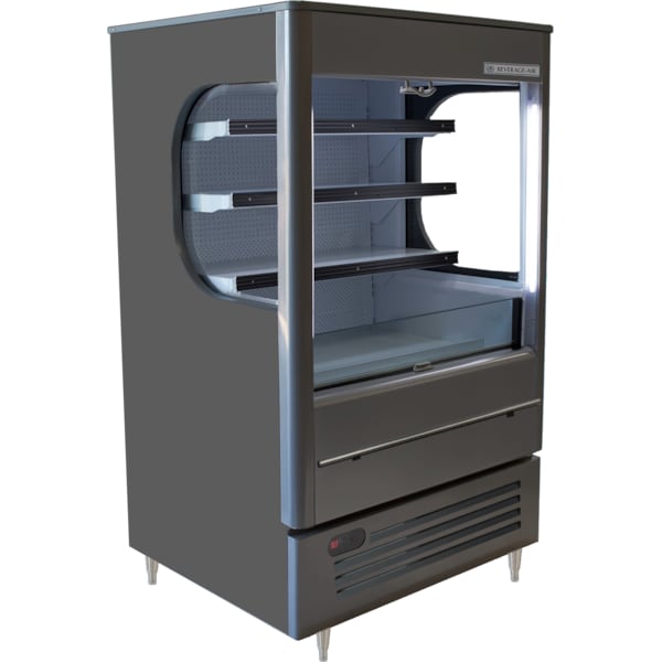 Beverage-Air Open Air Merchandiser, Vertical, 7 Cu. Ft, 115 Volt, Grey - VMHC7-1-G