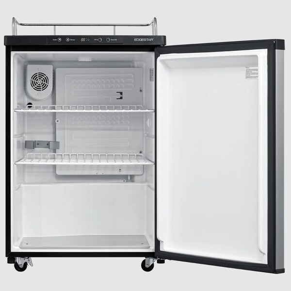 Edgestar 24 Inch Wide Kegerator Conversion Refrigerator for Full Size Kegs with Deep Chill Mode - BR3002SS