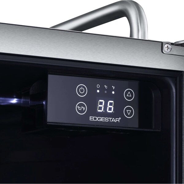 Edgestar 15 Inch Wide Outdoor Kegerator Conversion Refrigerator with Forced Air Refrigeration - BR1500SSOD