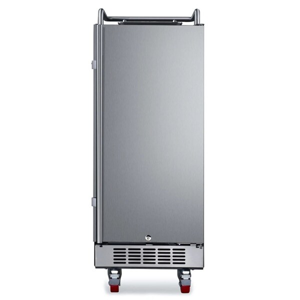 Edgestar 15 Inch Wide Outdoor Kegerator Conversion Refrigerator with Forced Air Refrigeration - BR1500SSOD