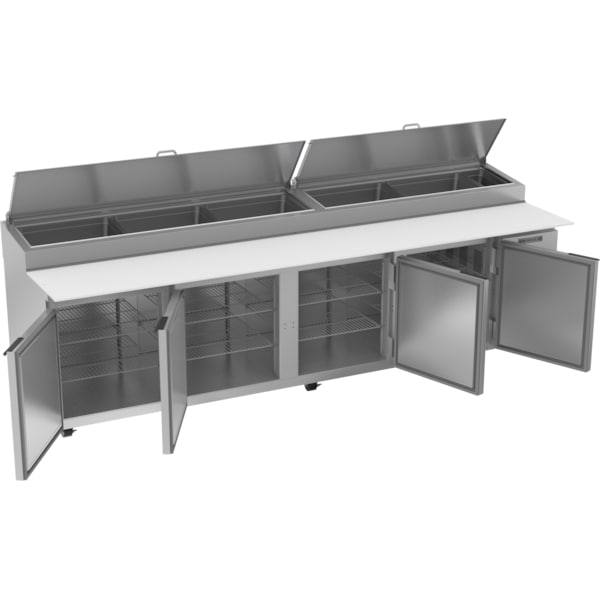 Beverage-Air Pizza Prep, Refrigerated, 119"W, 42.2 cu. Ft. - DP119HC