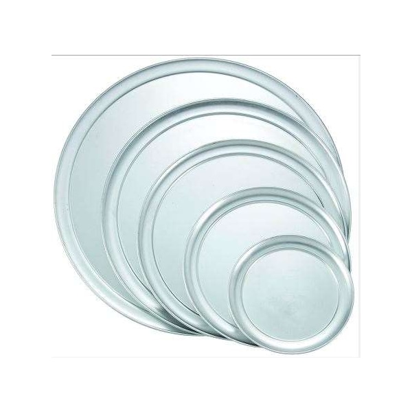 Winco Winco 12" Wide Rim Aluminum Pizza Tray - APZT-12