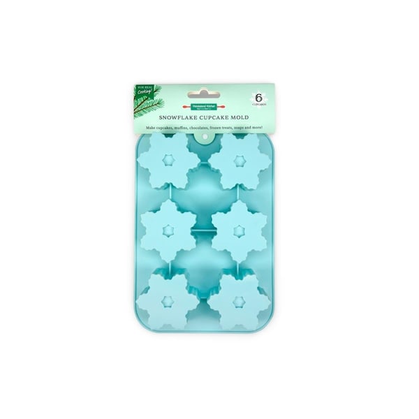 Hand Stand Kitchen Winter Wonderland Snowflake Cupcake Mold Silicone - 6030526