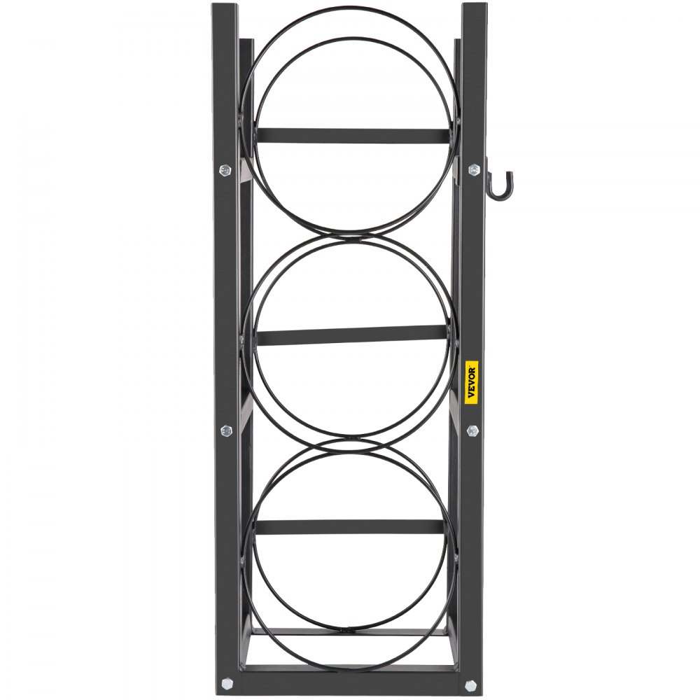 VEVOR Refrigerant Tank Rack with 3-30lb Cylinder Saving Capacity Cylinder Tank Rack 826mm Refrigerant Cylinder Rack Gas Cylinder Racks and Holders for Gas Oxygen Nitrogen Storage - QPJ3X30B000000001V0