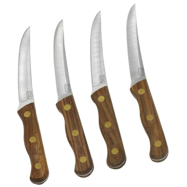 Chicago Cutlery Chicago Cutlery B144 Walnut Traditions Steak Knife Setm; 4 Piece - 820928