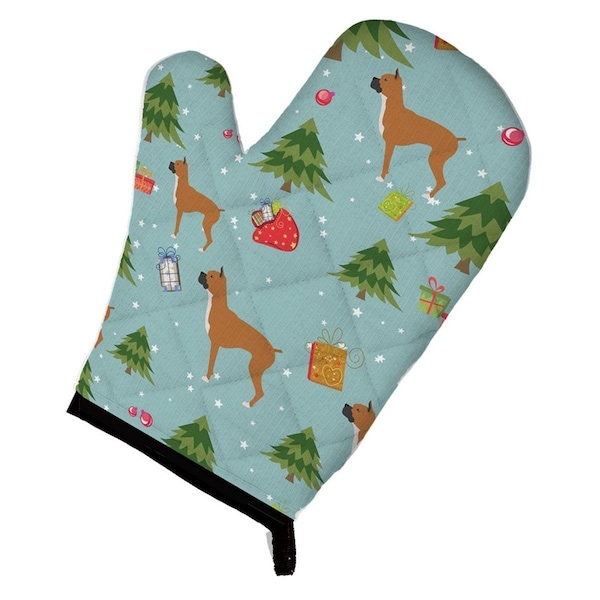 Carolines Treasures Christmas Boxer Oven Mitt - BB4877OVMT