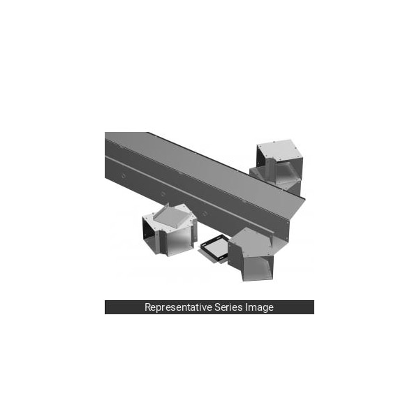 Hammond Straight Section without Knockout, 8 in. H x 8 in. W x 12 in. L, Steel - CWST812NK