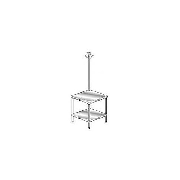 Aero Aero Manufacturing Mixer Stand W/ Utensil Rack, 16 Ga 430 Stainless Steel Top, 36"W x 30"D - 4MSRU-3036