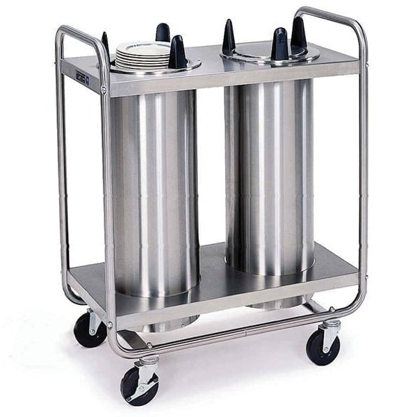 Lakeside Regular Non Heated Tubular 2 Stack Plate Dispenser; 5-1/8" to 5-3/4" - 7205