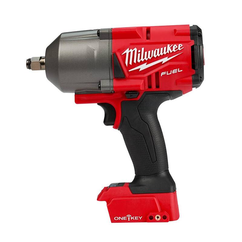 Llave de impacto inalámbrica Milwaukee M18 FUEL ONE-KEY de 18V con anillo de fricción y motor sin escobillas de 1/2 pulgadas (Solo herramienta) - 2863-20