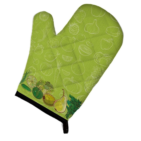 Carolines Treasures Fruits and Vegetables in Green Oven Mitt - BB5135OVMT
