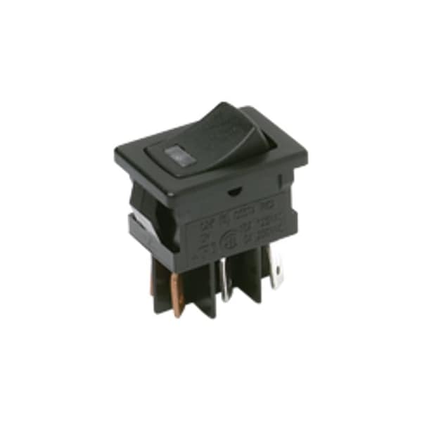 Interruptor basculante C&K Components, DPST, Encendido-Apagado, Latchado, 10A, 30Vcc, Terminal de conexión rápida, actuador basculante, Panel - DM62J12S205PQ