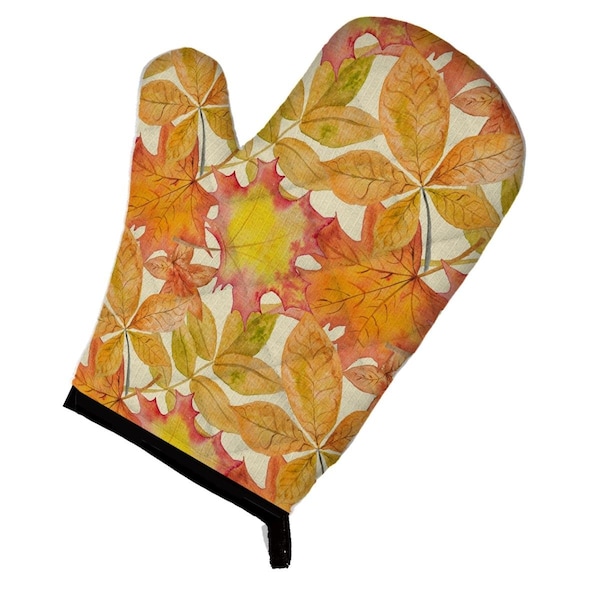 Carolines Treasures Fall Leaves Watercolor Oven Mitt - BB7497OVMT