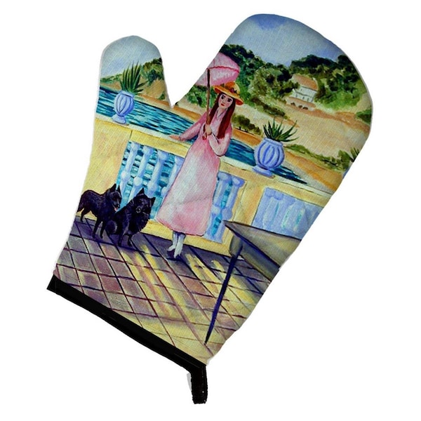 Carolines Treasures Lady with Her Schipperke Oven Mitt - 7267OVMT