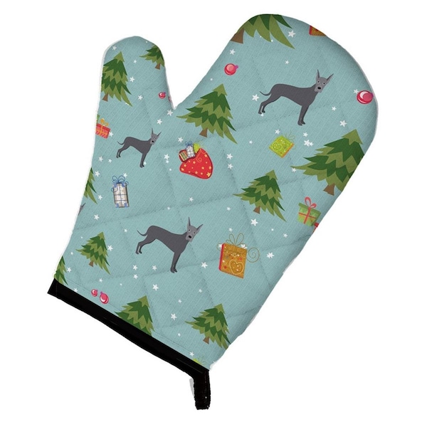 Carolines Treasures Christmas Blue Cropped Great Dane Oven Mitt - BB4948OVMT