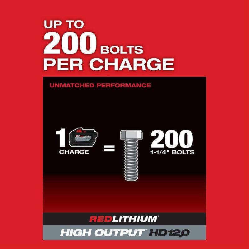 Llave de impacto alámbrica Milwaukee M18 FUEL de 18V con tecnología de ion de litio sin escobillas de 1 pulgada con mango en D (solo herramienta) - 2868-20