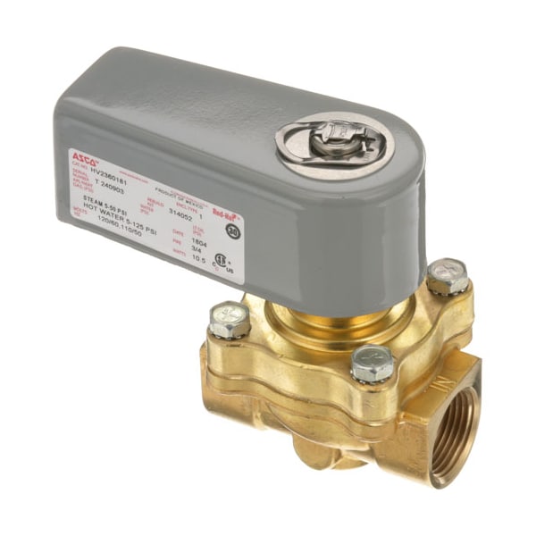 Champion Dishwasher Solenoid - 120V 3/4 - 104730