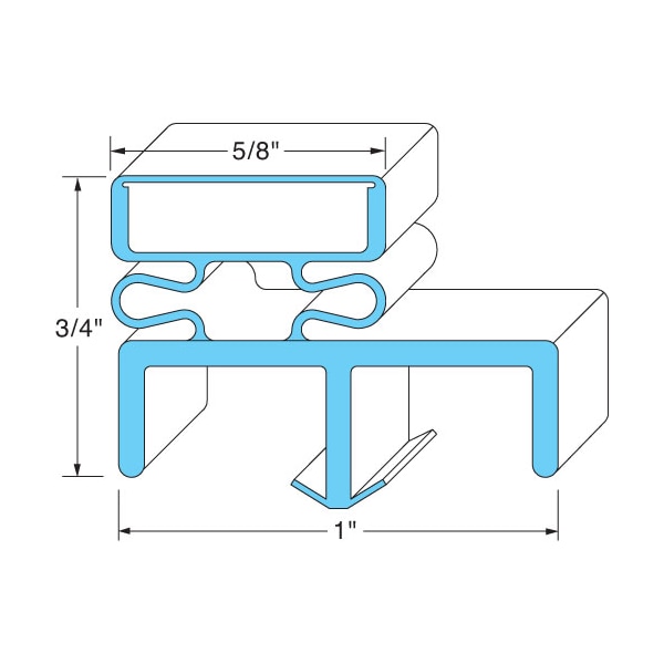 Beverage-Air Door Gasket; 23" X 57-3/4" - 50907001