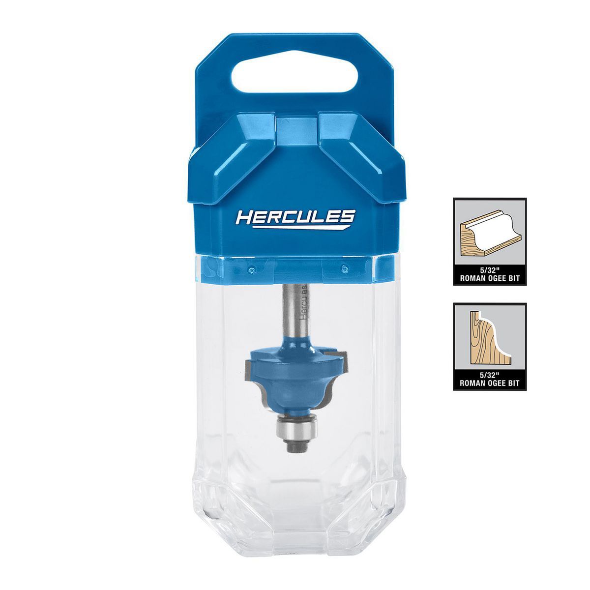 Broca de enrutador de Ogee romano de 5/32 pulg. Hercules con vástago de 1/4 pulg. - 59261