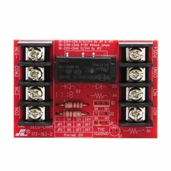 Seco-Larm Seco-Larm:Heavy-duty relay board. 12/24 VDC, one relay, 5A@250VAC, DPDT. - SLM-SR-2212-C5AQ
