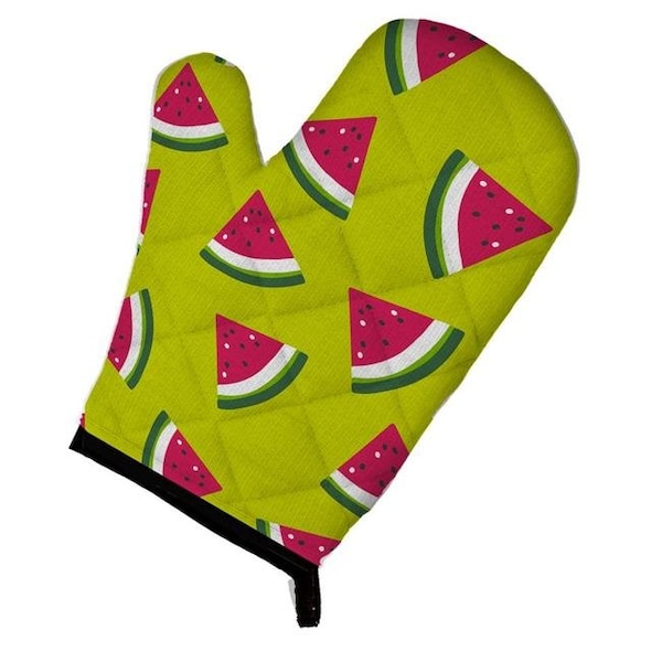 Carolines Treasures Carolines Treasures BB5151OVMT Watermelon on Lime Green Oven Mitt - BB5151OVMT