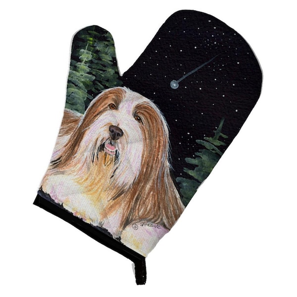 Carolines Treasures Starry Night Bearded Collie Oven Mitt - SS8529OVMT
