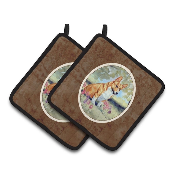 Carolines Treasures Corgi Pair of Pot Holders - 7054PTHD