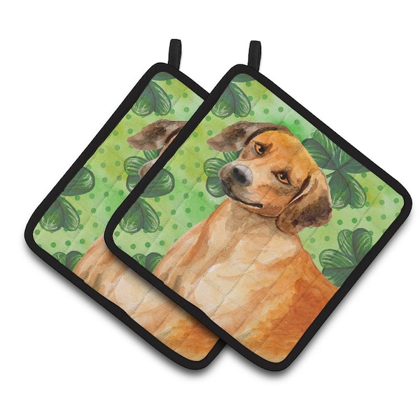 Carolines Treasures Rhodesian Ridgeback St.Patricks Pair of Pot Holders - BB9850PTHD
