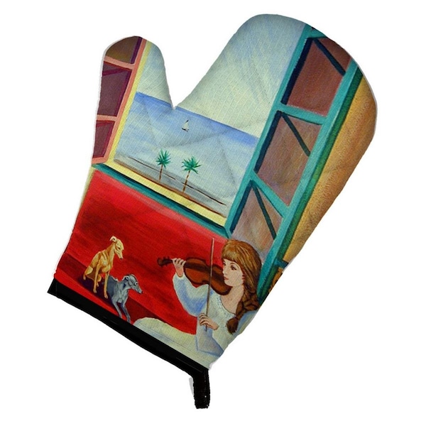 Carolines Treasures Italian Greyhounds and Violinist Oven Mitt - 7126OVMT